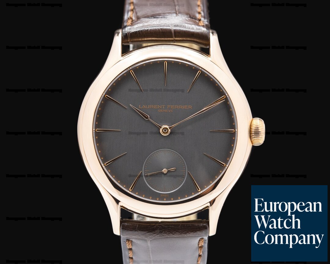 Laurent Ferrier LCF004.R Galet Micro Rotor 18k Red Gold Silver Dial