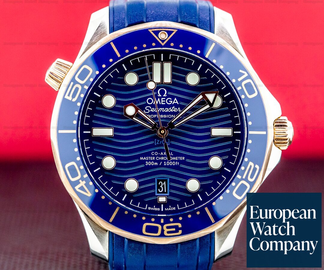 Omega Seamaster Diver 300M Steel and Rose Gold Co-Axial Master Chronometer Ref. 210.22.42.20.03.002