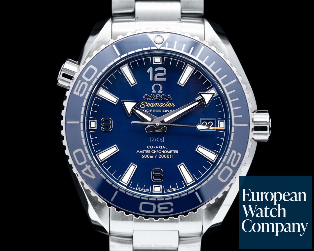 Omega 215.30.40.20.03.001 Seamaster Planet Ocean Co-Axial Blue Dial SS / SS 39.5MM