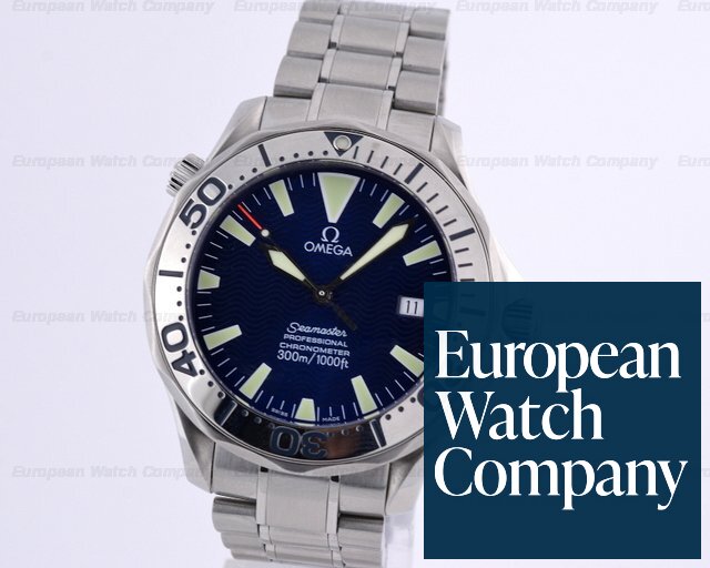 Omega 2255.80.00 Seamaster Professional SS / SS Blue Dial 