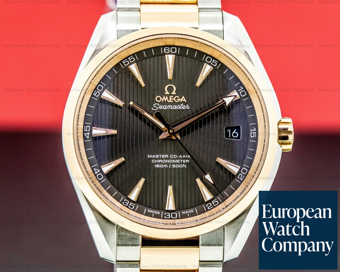 Omega Aqua Terra Co-Axial Chronometer 18k Rose Gold / SS Ref. 231.20.42.21.06.003