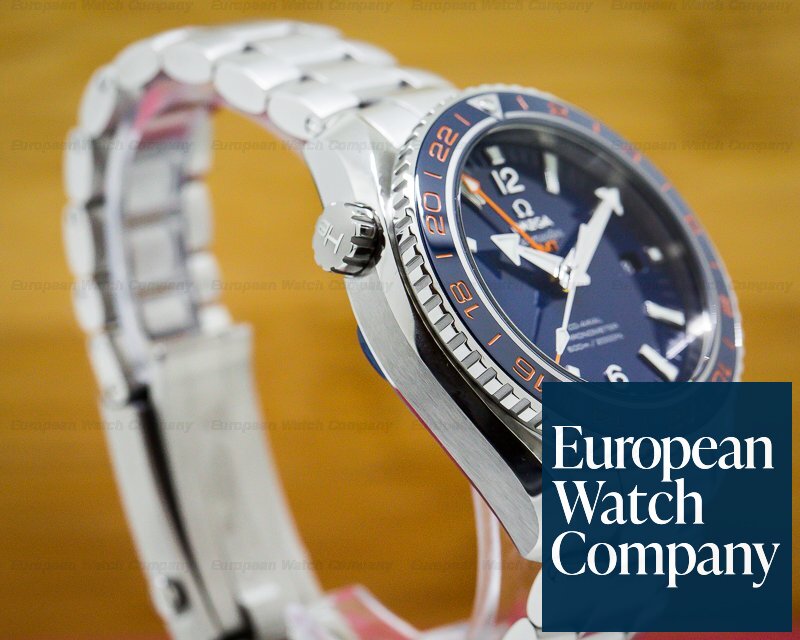 Omega Seamaster Planet Ocean Good Planet GMT 600M Co-Axial Blue Dial UNWORN Ref. 232.30.44.22.03.001