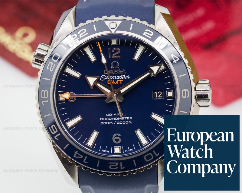 Omega Seamaster Planet Ocean GMT 600M Co-Axial Blue Dial Ti Ref. 232.92.44.22.03.001 