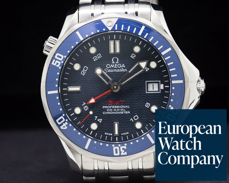 Omega Seamaster Professional Blue GMT SS / SS Ref. 2535.80