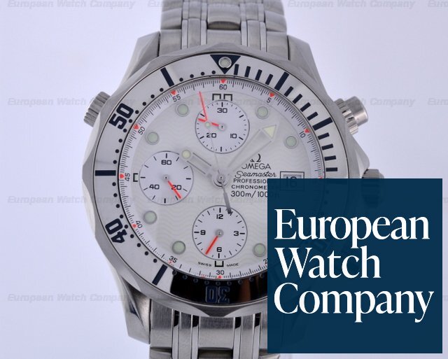 Omega Seamaster Professional Chronograph SS/SS White Dial Ref. 2598.20.00