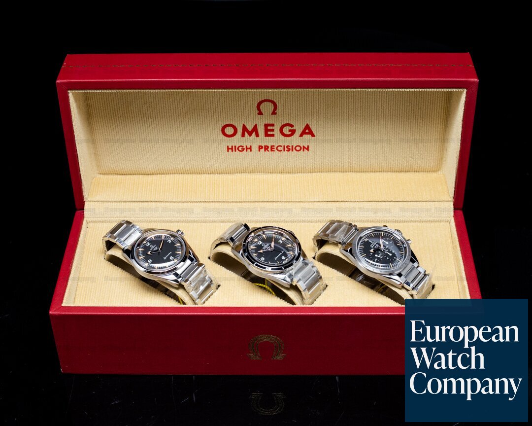 Omega 1957 Trilogy Set Limited Edition 3 Watch Set FULL SET UNWORN Ref. 311.10.39.30.01.002