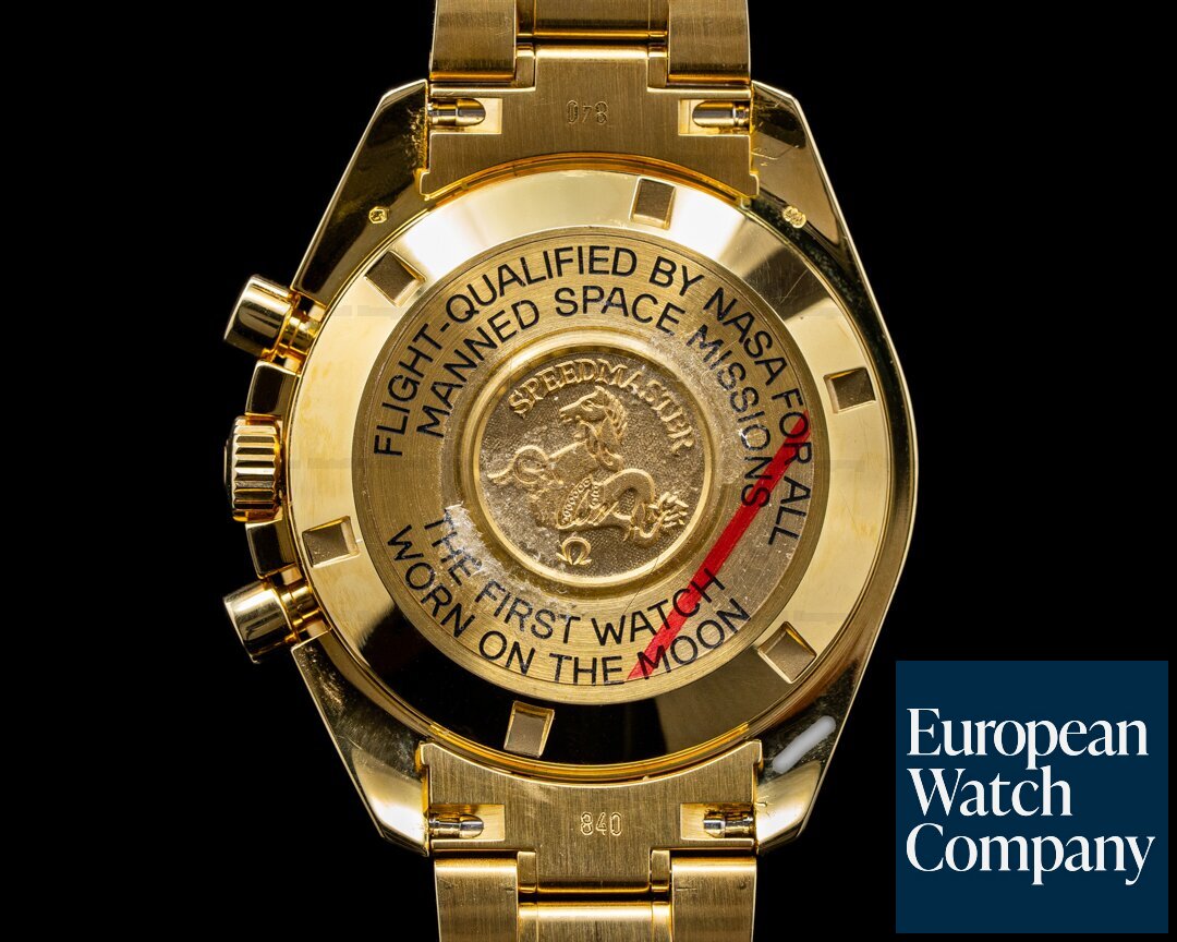 Moonwatch Speedmaster Yellow gold Chronograph Watch 3195.50.00