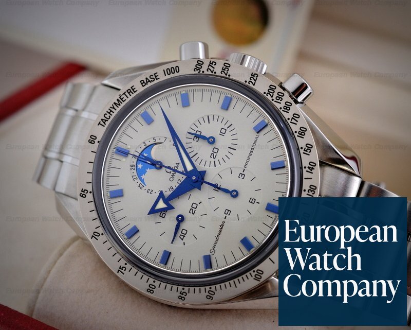 Omega Speedmaster Professional Moon Phase White Dial SS / SS Ref. 3575.20.00