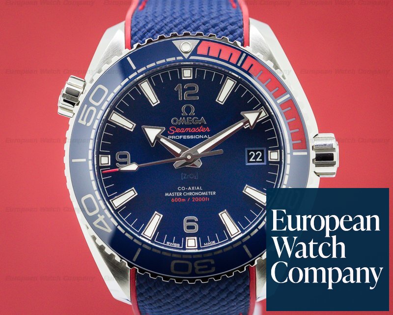 Omega Seamaster Planet Ocean Co-Axial Blue Dial Pyeongchang 2018 Limited Ref. 522.32.44.21.03.001