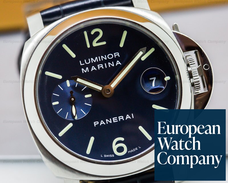 Panerai PAM0119 Luminor Marina Blue Dial 40MM (26938) | European Watch Co.
