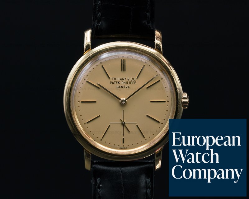 Patek Philippe for Tiffany & Co Ladies Yellow Gold Champagne watch