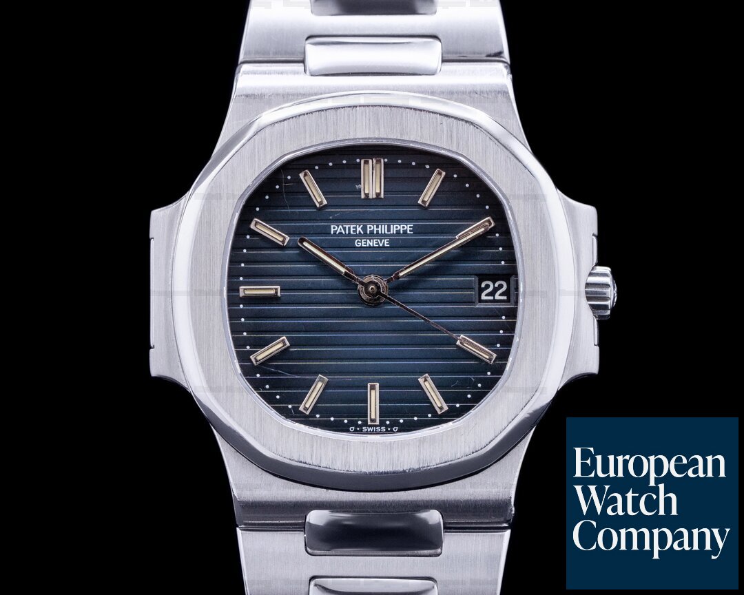 Patek Philippe Nautilus 3800 Automatic Blue Dial SS BOX + PAPERS Ref. 3800/1
