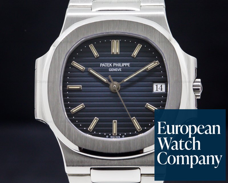 Patek Philippe Nautilus Mid Size Automatic Blue Dial SS NICE Ref. 3800/1