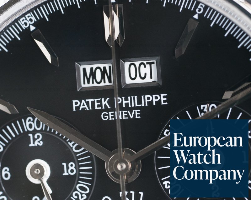 Patek Philippe Perpetual Calendar Chronograph Platinum Black Dial + Diamond Dial Ref. 3970P-019