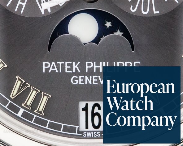 Patek Philippe Annual Calendar Power Reserve Grey Dial Platinum Ref. 5056P