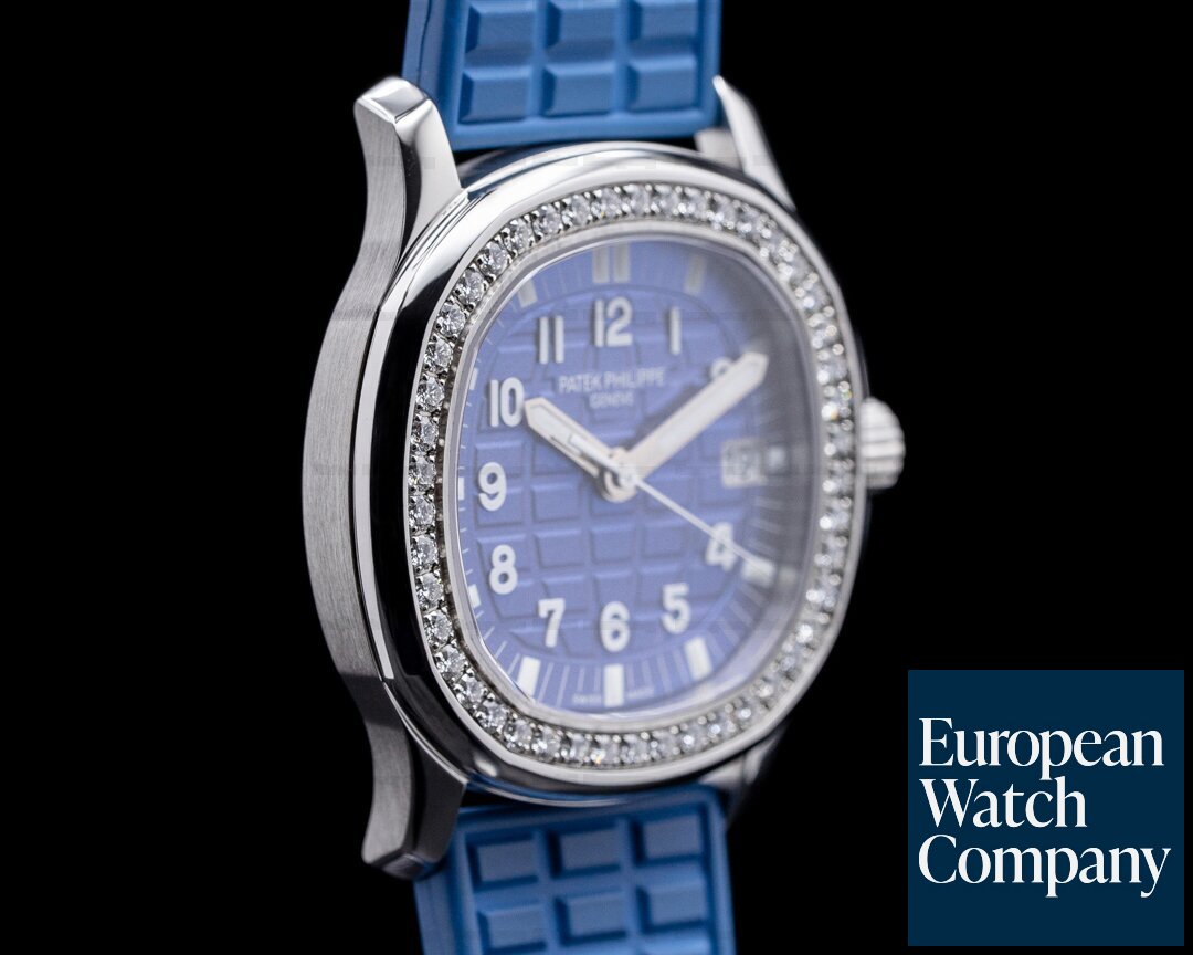 Patek Philippe Lady Aquanaut 5067A SS Light Blue Dial / Diamond Bezel RARE Ref. 5067A-022