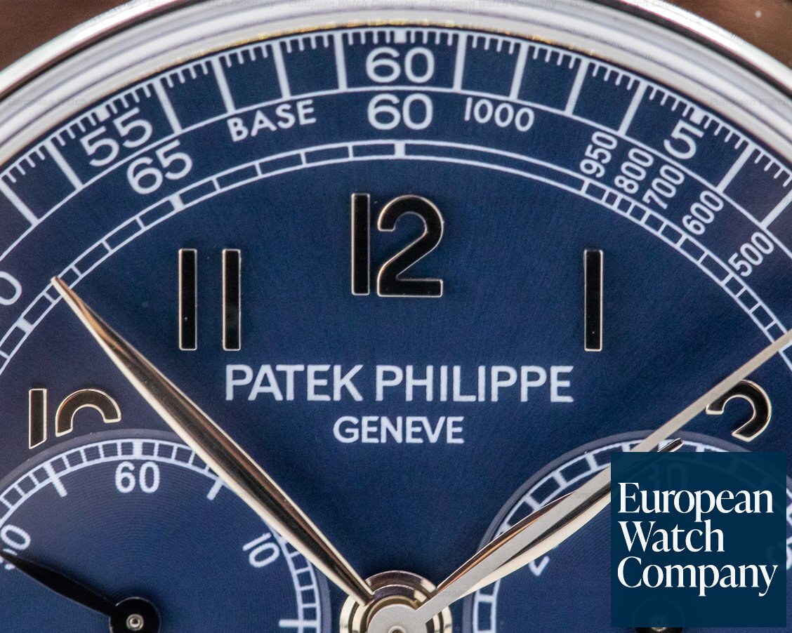 Patek Philippe 5070 Platinum Blue Dial Chronograph EXCELLENT FULL SET Ref. 5070P