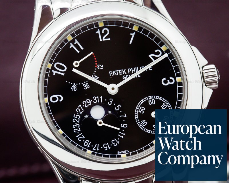 Patek Philippe Power Reserve Moon Phase Black Dial SS / SS Ref. 5085/1A-001