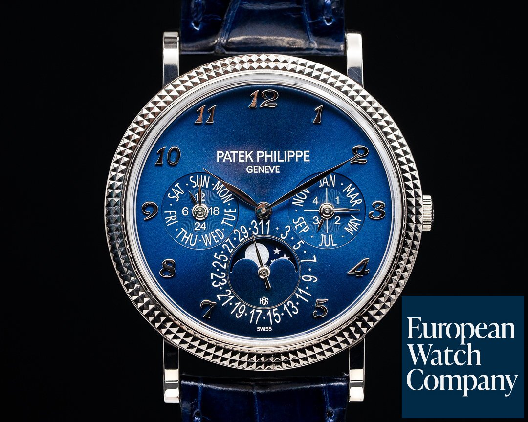 Patek Philippe Perpetual Calendar 5139 Blue Dial 18K White Gold UNIQUE PIECE Ref. 5139G-012 UNIQUE