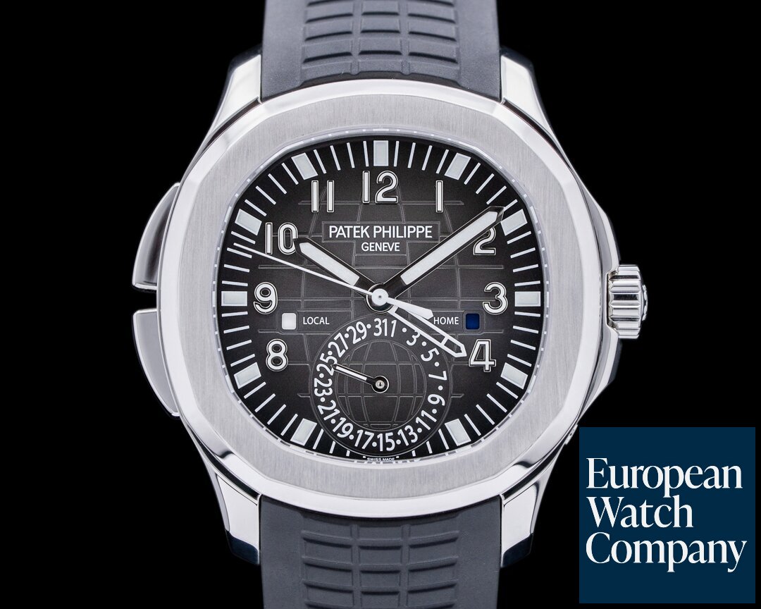 Patek Philippe 5164A-001 Aquanaut 5164A Travel Time SS / Rubber