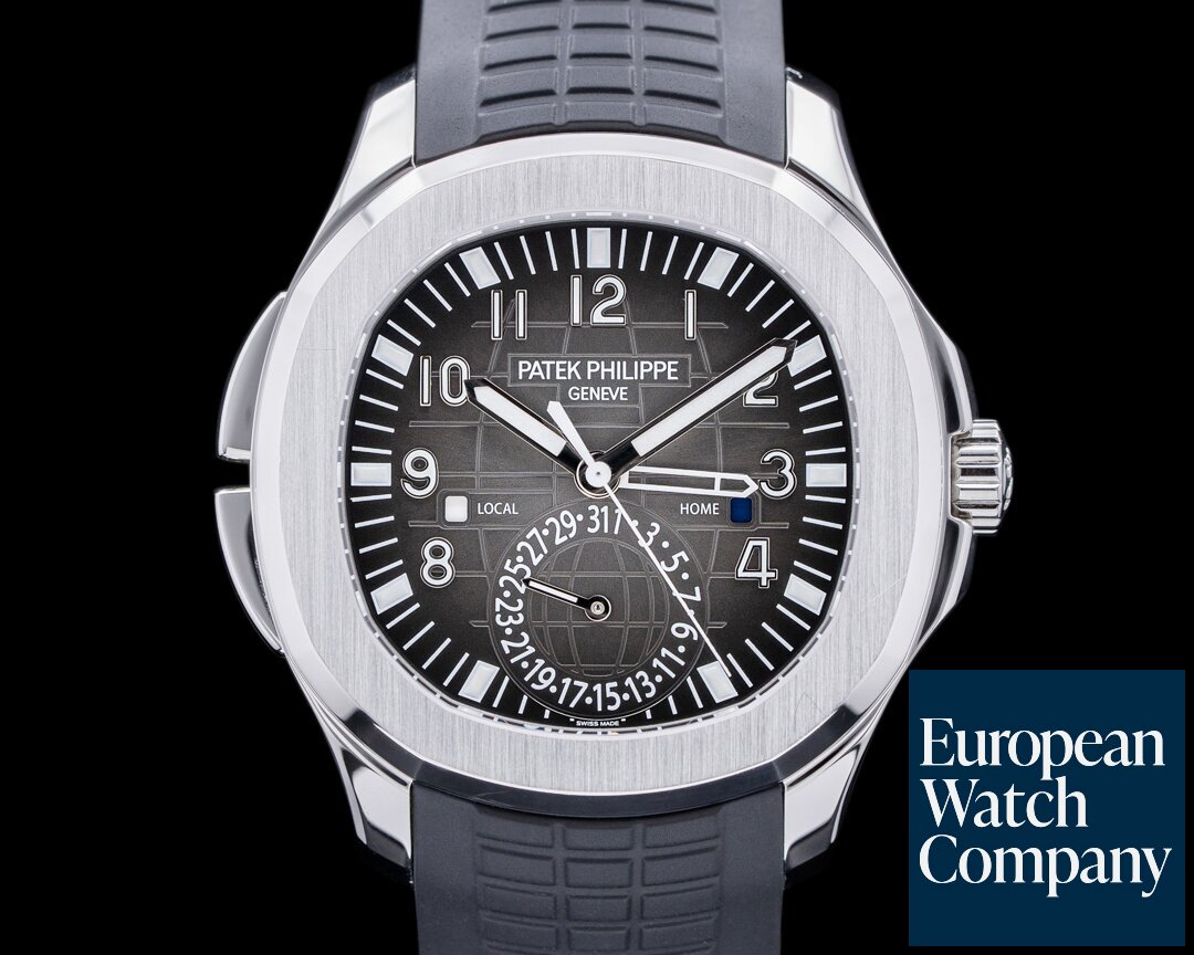 Patek Philippe 5164A-001 Aquanaut 5164A Travel Time SS / Rubber DISCONTINUED