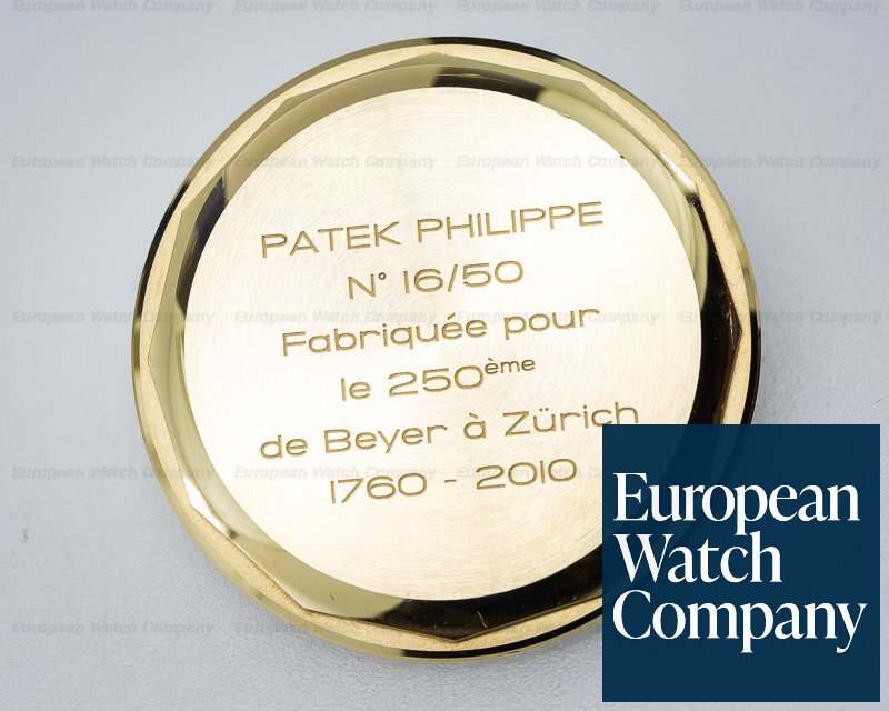 Patek Philippe Chronograph 18K Yellow Gold BEYER LIMITED EDITION Ref. 5170J-001