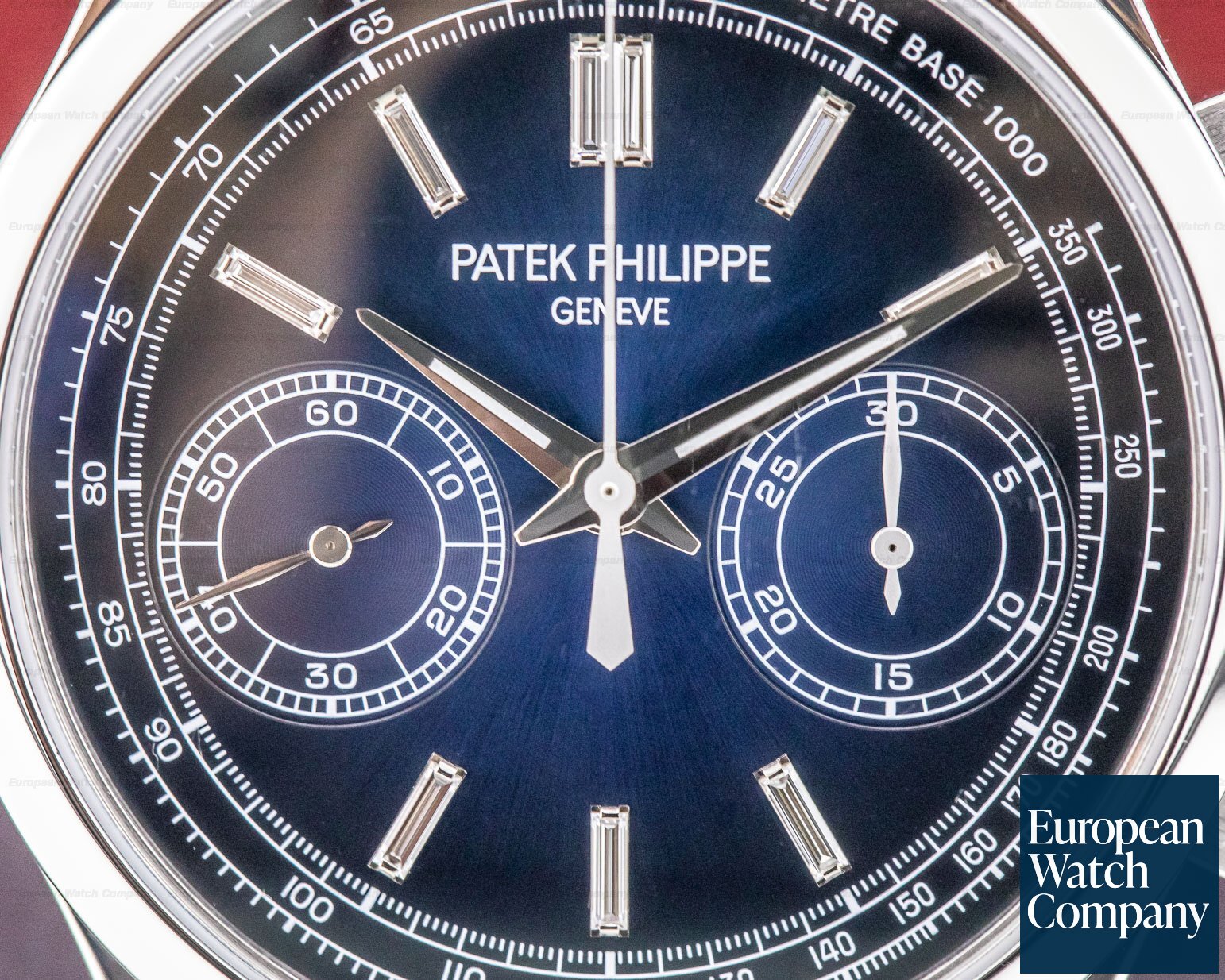 Patek Philippe Chronograph Platinum Blue Diamond Dial Ref. 5170P-001