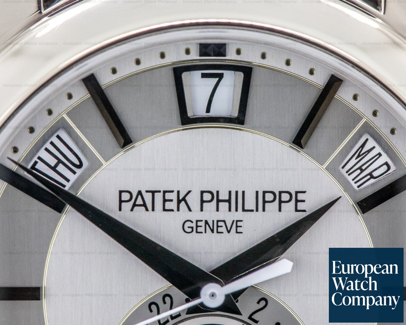 Patek Philippe Annual Calendar Silver Dial 18K White Gold Ref. 5205G-001