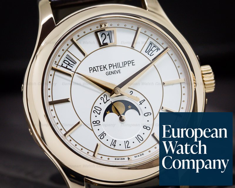 Patek Philippe Annual Calendar Silver Dial 18K Rose Gold DEPLOYANT Ref. 5205R-001