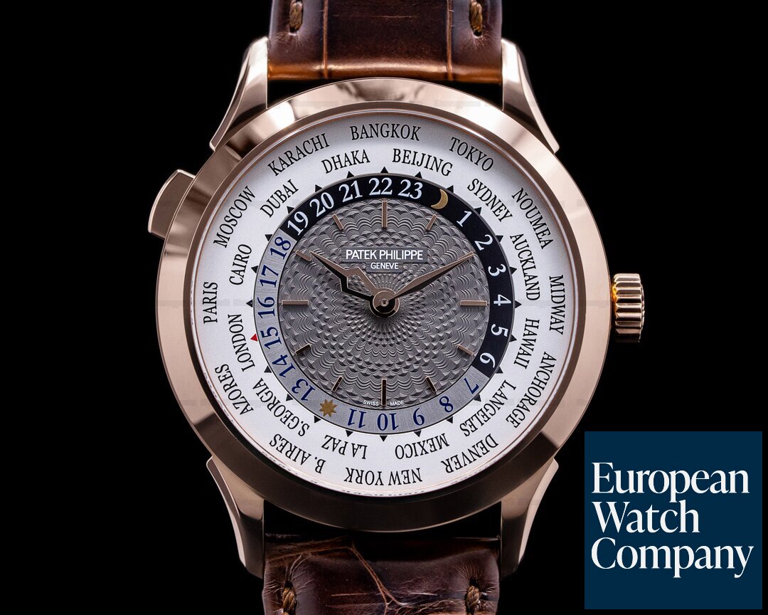 Patek Philippe World Time 5230R 18k Rose Gold DISCONTINUED Ref. 5230R-001