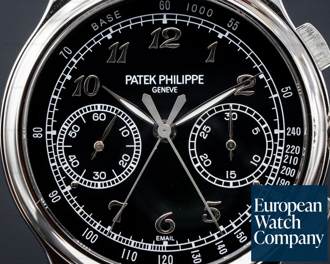 Patek Philippe Split Second 5370 Platinum Black Enamel Dial Ref. 5370P-001