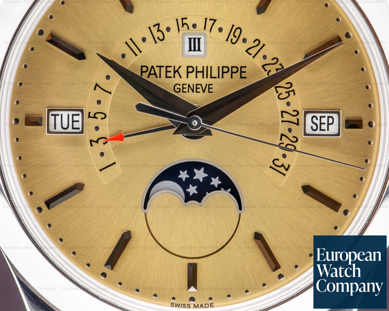 Patek Philippe Retrograde Perpetual Calendar Platinum Bronze Dial Ref. 5496P-014