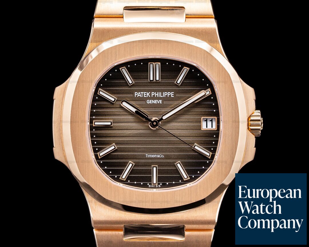 Patek Philippe Rose Gold Nautilus Tiffany & Co. Watch Ref. 5711