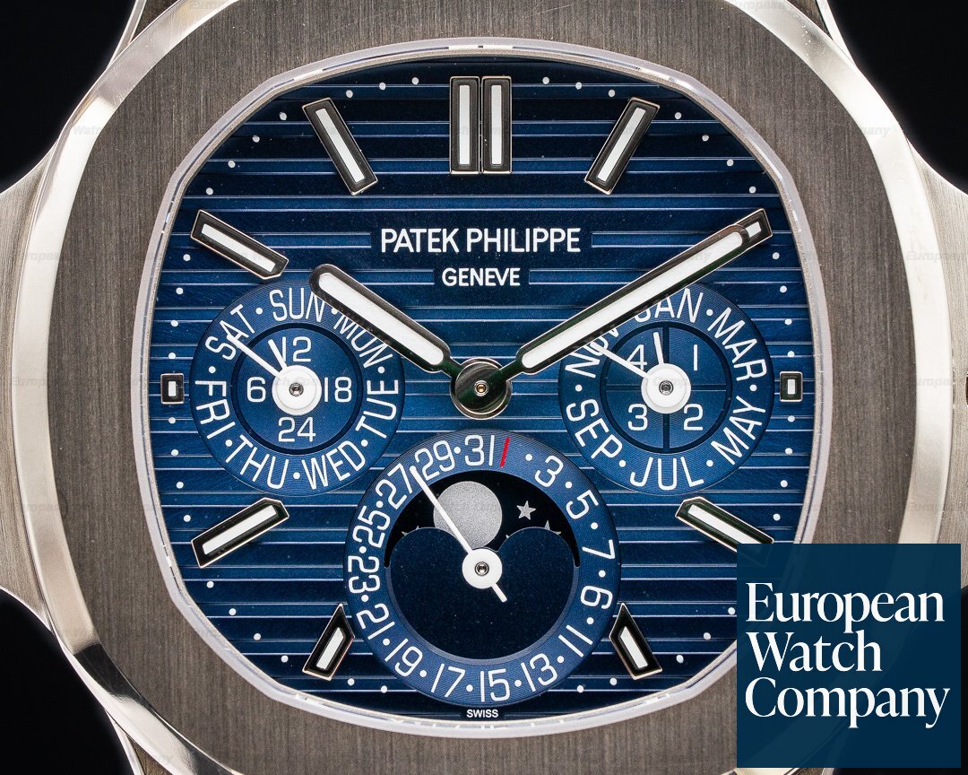 Patek Philippe Nautilus 5740 Perpetual Calendar 18k White Gold Blue Dial Ref. 5740/1G-001