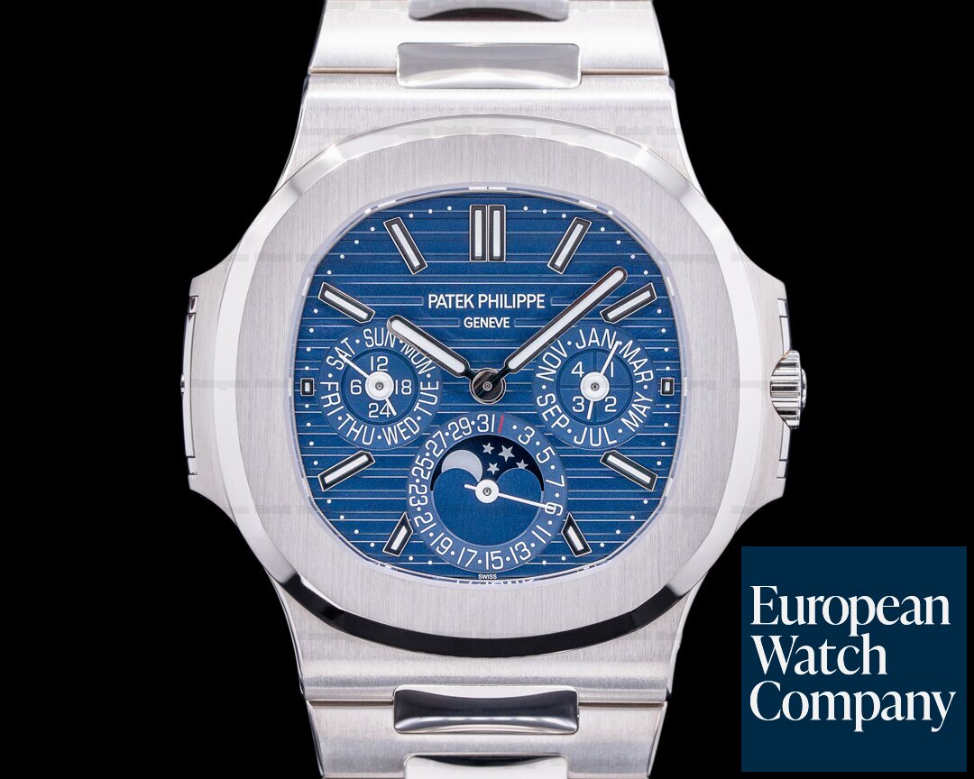 Patek Philippe Nautilus Perpetual Calendar 5740 White Gold / Blue - With  box and papers 5740/1G-001 2020 » Monacowatch
