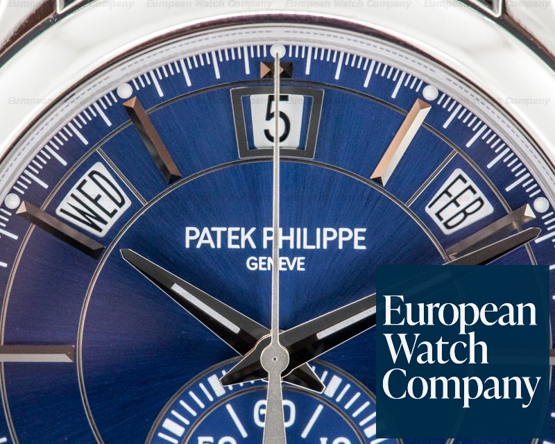 Patek Philippe 5905P Chronograph Annual Calendar Platinum / Blue Dial Ref. 5905P-001