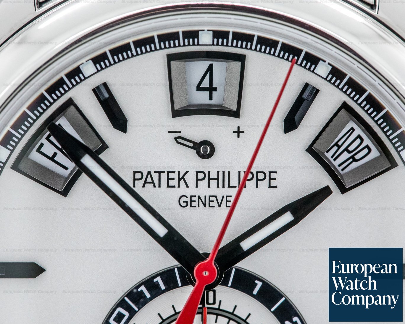 Patek Philippe Annual Calendar Chronograph White Dial SS / SS Ref. 5960/1A-001