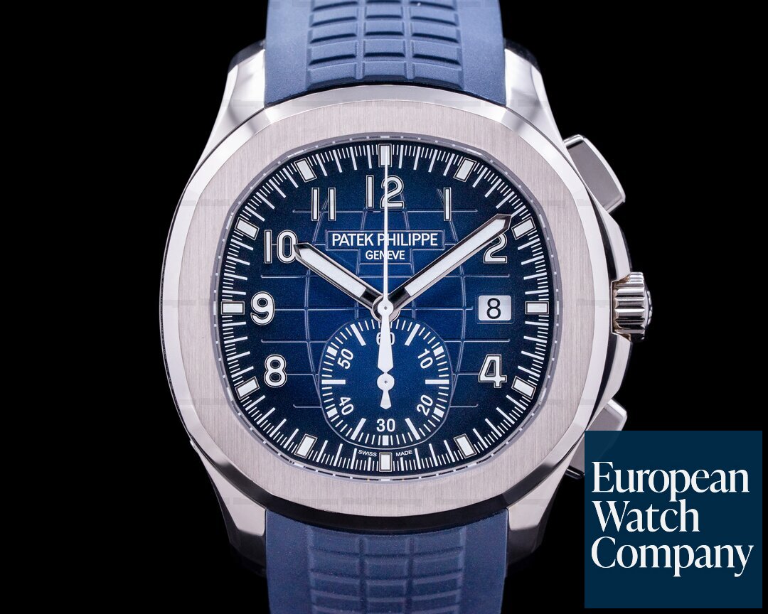 Patek Philippe 5968G-001 Aquanaut Chronograph Automatic Blue Dial Men's Watch