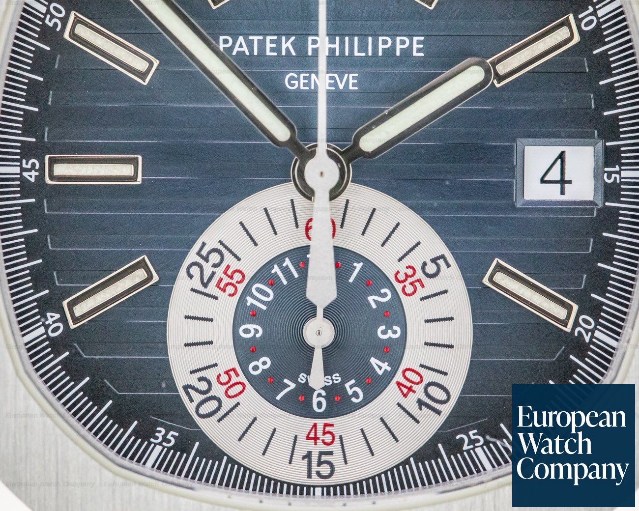 Patek Philippe Nautilus Chronograph SS Blue Dial / FULL SET Ref. 5980/1A-001