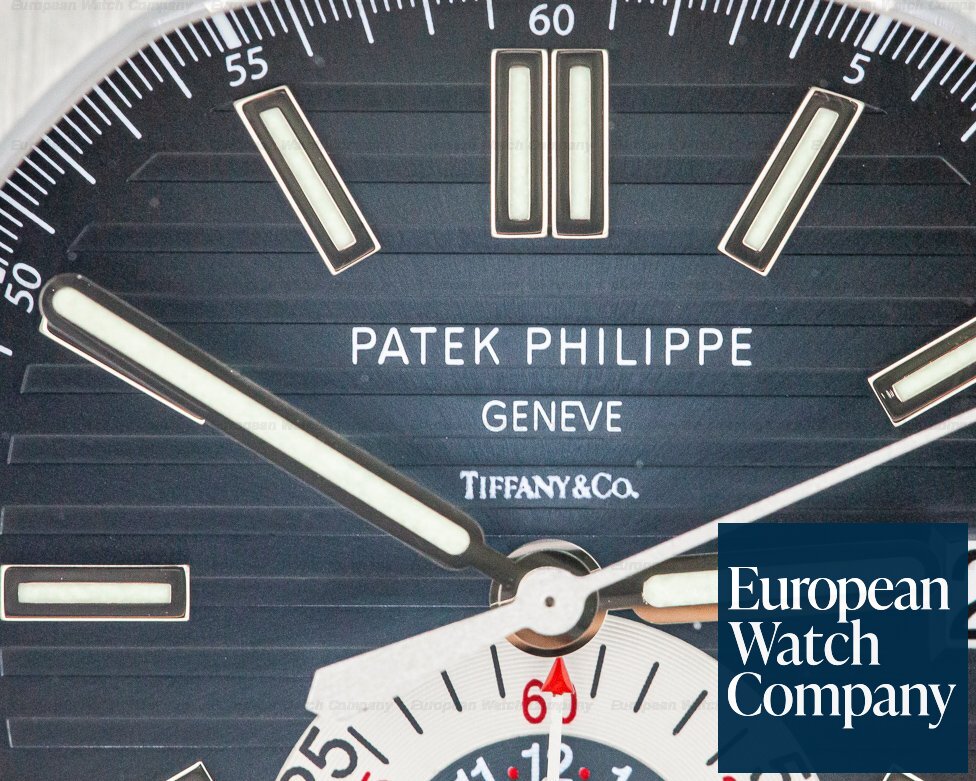 Patek Philippe Nautilus Chronograph SS Blue Dial TIFFANY & CO Ref. 5980/1A-001