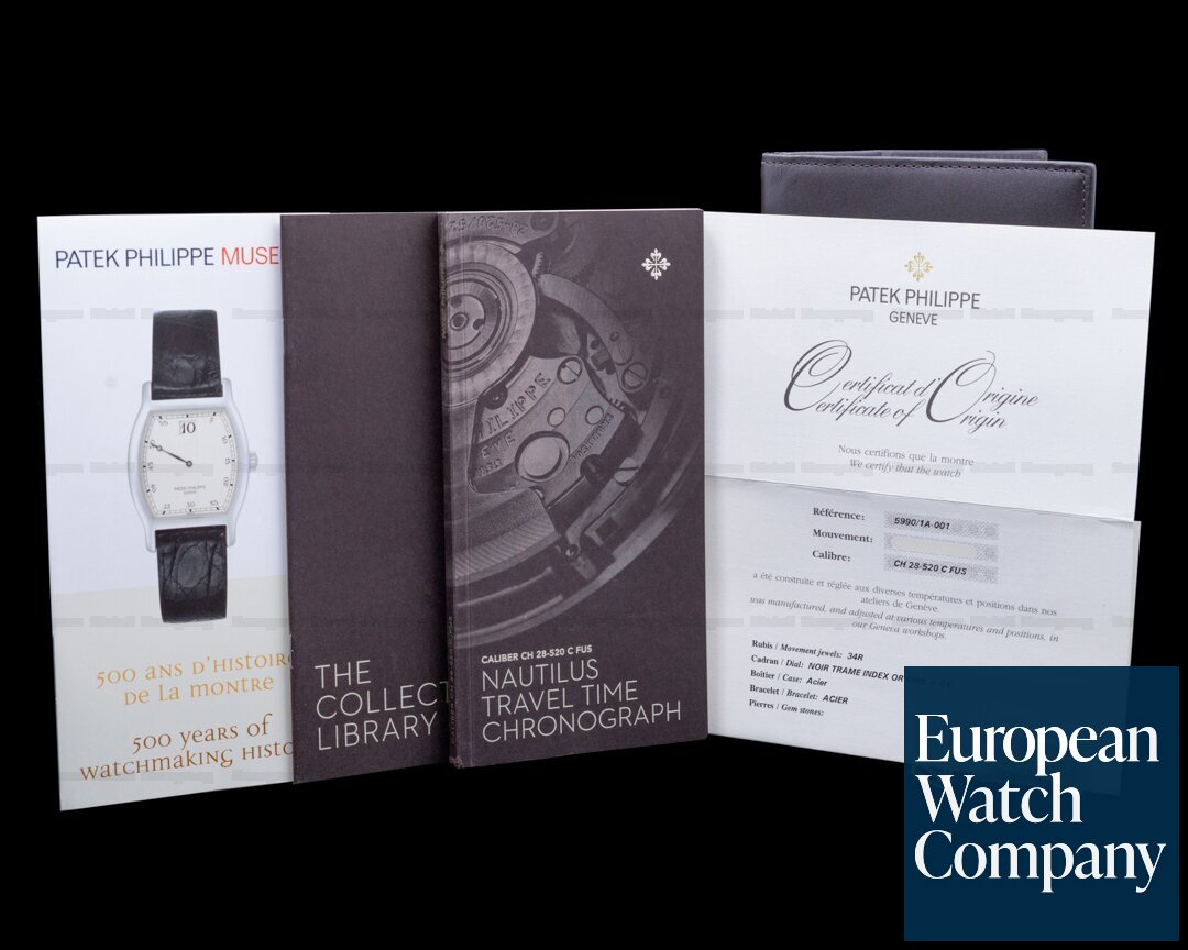 Patek Philippe Nautilus 5990 Travel Time Chronograph SS Ref. 5990/1A-001
