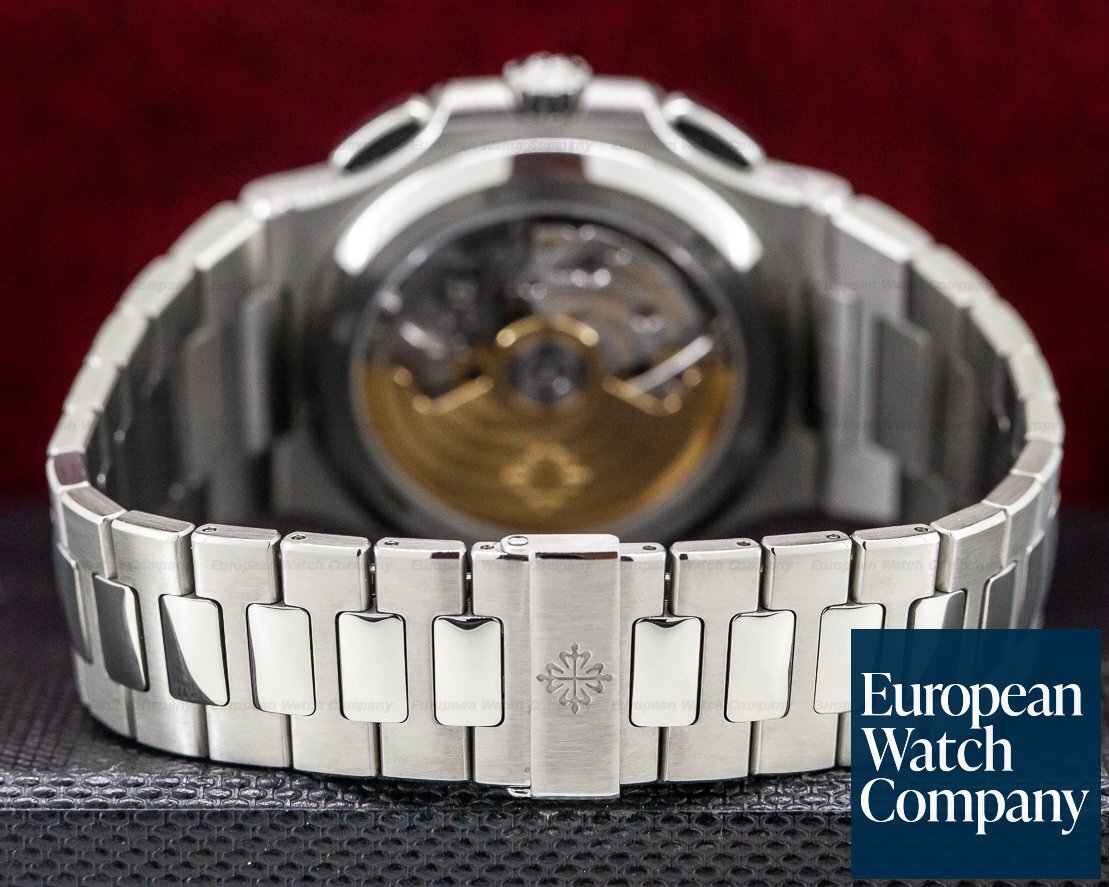 Patek Philippe Nautilus Travel Time Chronograph Grey Dial SS / SS Ref. 5990/1A-001