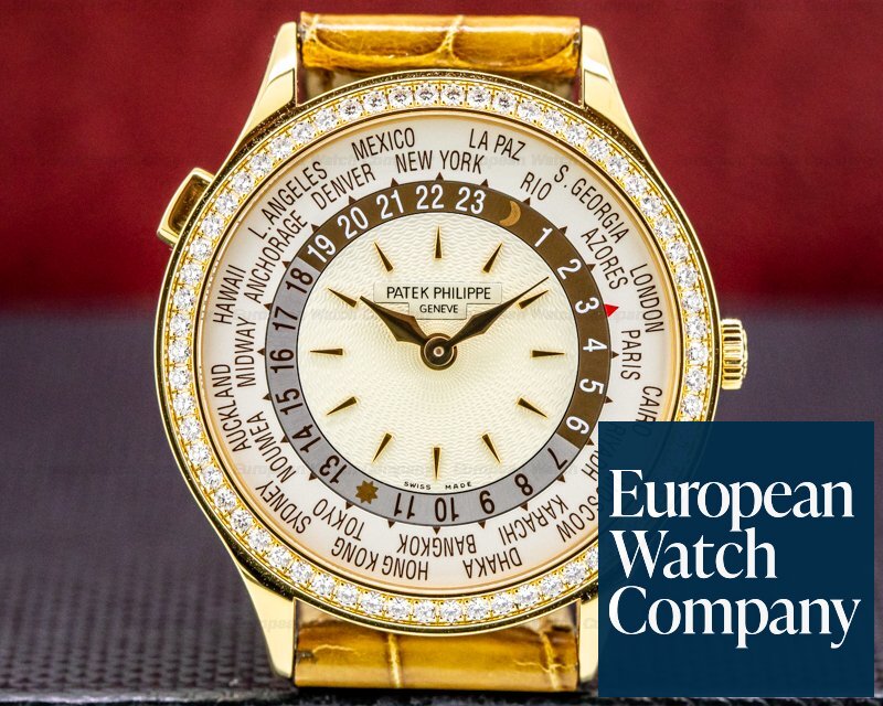 Patek Philippe Complications 7130R World Time 18k Rose Gold / Diamonds Ref. 7130R-001