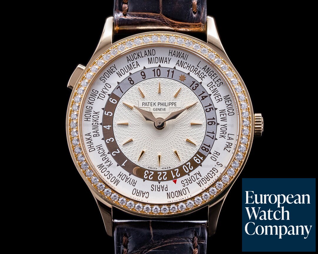 Patek Philippe Complications 7130R World Time 18k Rose Gold / Diamonds 2022 Ref. 7130R-001