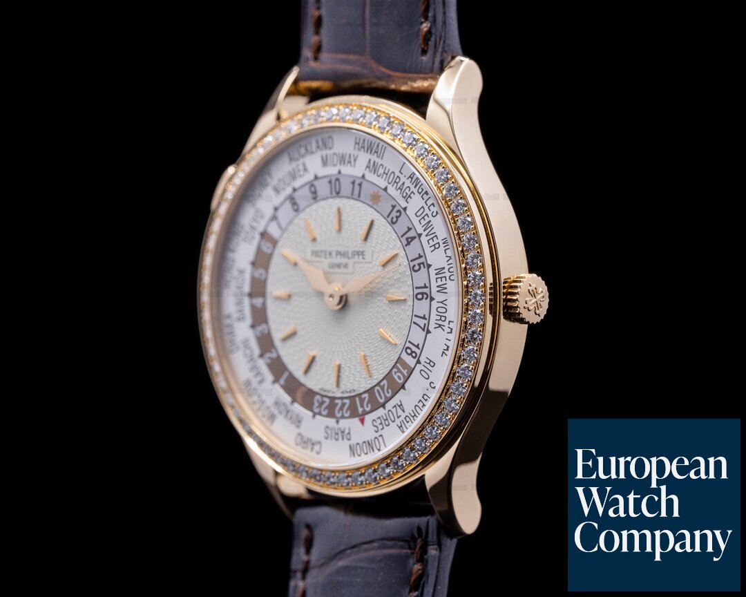Patek Philippe Complications 7130R World Time 18k Rose Gold / Diamonds 2022 Ref. 7130R-001