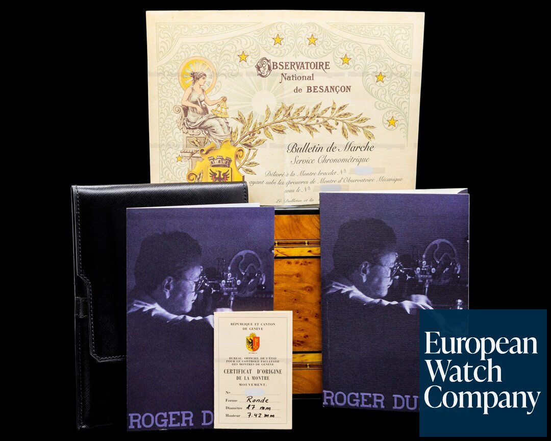 Roger Dubuis Sympathie S37 18K White Gold Perpetual Calendar FULL SET RARE Ref. S37.5632.0