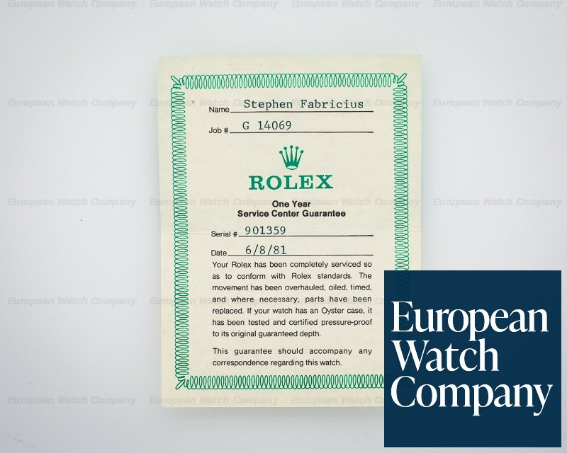 Rolex Vintage Explorer I w/ Original Papers Ref. 1016