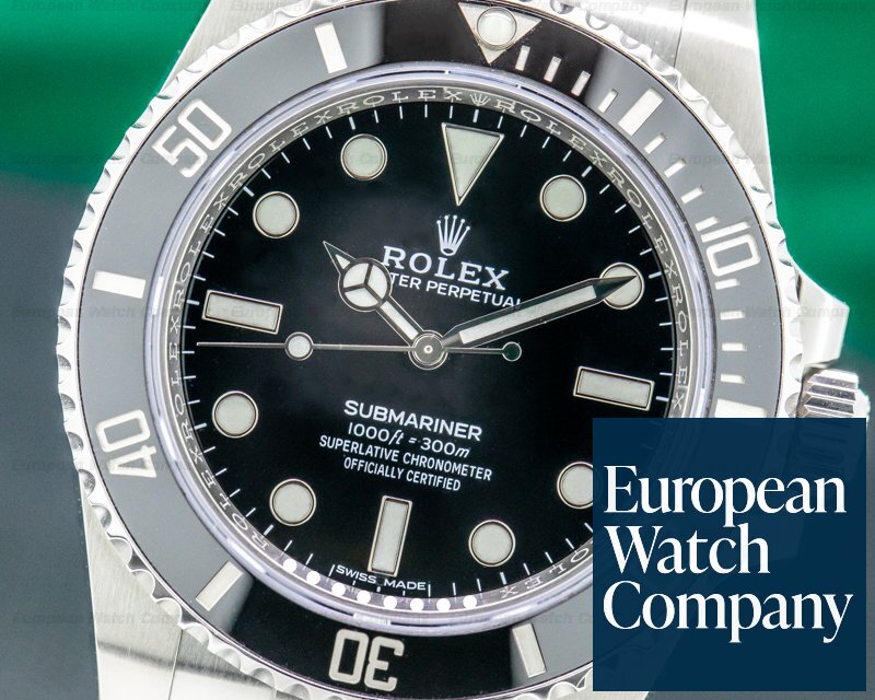 Rolex Submariner 114060 No Date Ceramic Bezel SS 2019 Ref. 114060