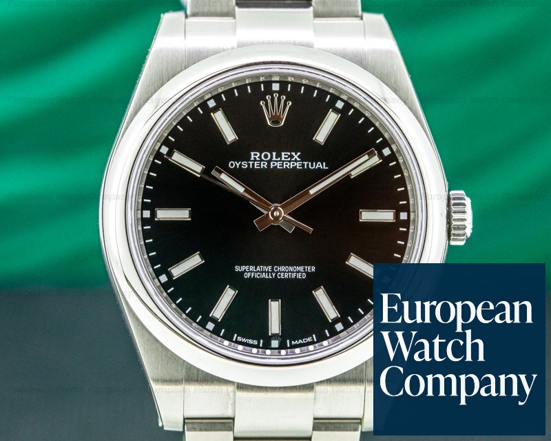 Rolex Oyster Perpetual 114300 SS Black Stick Dial Ref. 114300