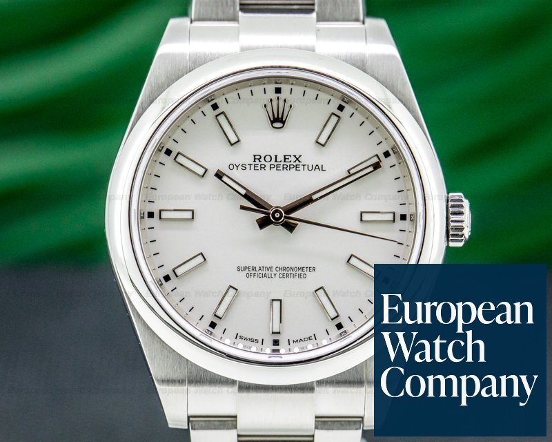 Rolex Oyster Perpetual 114300 SS White Stick Dial Ref. 114300